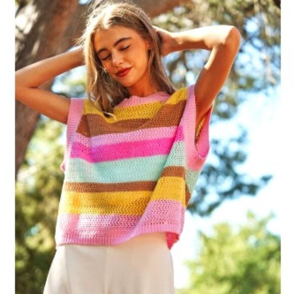 Davi & Dani🆕Stripe Pullover - Picture 7 of 8